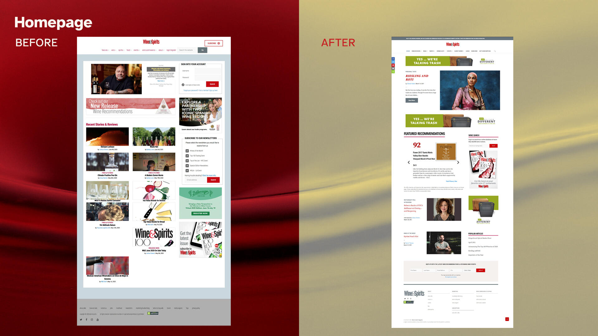 An animated GIF of a scrolling page showing the paywall on an feature article.